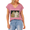 Rose Red, variant on Purple Graphic Tees S-5XL V Neck Whimsical Easy Tiger Print Tshirt Casual Shirts Tops