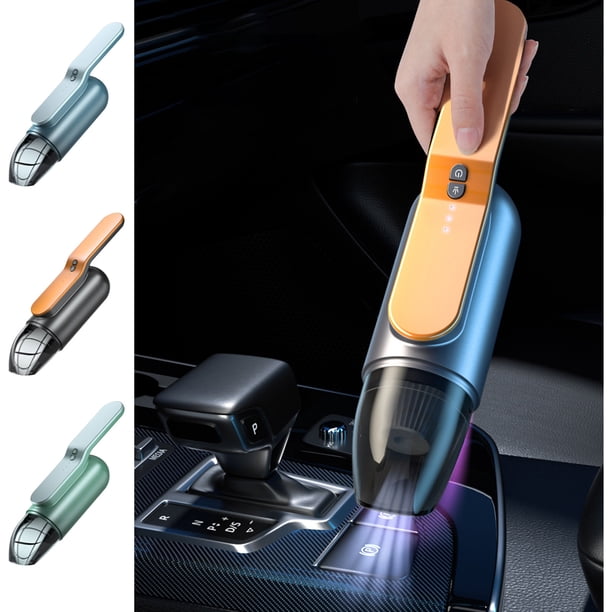 Aspiradora portátil recargable USB - 5500Pa potente succión, aspiradora portátil de sobremesa y coche para teclado, grietas, espacios pequeños, azul/verde/negro
