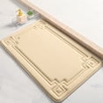 thumbnail image 5 of Unique Bargains Geometric Pattern Bath Mat Non-Slip Back Washable Bath Rug Khaki 20" x 32", 5 of 6