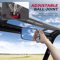 thumbnail image 2 of UTV Rear View Mirror Compatible with Polaris Ranger XP XP/Crew Factory Mounting Tab Requi Replace OEM#, 2 of 5