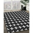 thumbnail image 3 of Ahgly Company Machine Washable Indoor Rectangle Transitional Midnight Gray Area Rugs, 4' x 6', 3 of 7