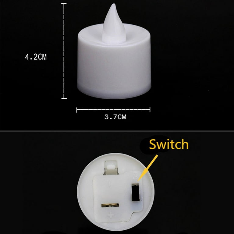 Homemory 100 Pcs Battery Tea Lights Bulk, Flameless Flickering Warm White  Electr