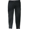 thumbnail image 2 of Reebok Womens Solid Compression Athletic Pants, Black, Large, 2 of 2