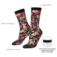 thumbnail image 4 of Cauagu Many Kind Of Flowers Print Crew Socks for Women and Men,Adult Athletic Running Socks 1-Pair Sports Socks Work Gear Socks with Moisture Wicking, 4 of 6