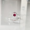 thumbnail image 5 of Hexagon Ruby Ring, 925 Sterling Silver, CZ Ring, Women Ring, Hydro Ruby Ring, July Birthstone, Christmas, Thanksgiving, Tiny Dainty Ring, Handmade, Statement Jewelry, Anniversary, 5 of 8