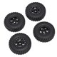 thumbnail image 2 of 4x de neumáticos de llantas de goma para Axial SCX24 90081 00001 000002 1:24 Piezas de actualización de camión de vehículo RC Negro A Macarena neumáticos de coche rc, 2 of 8