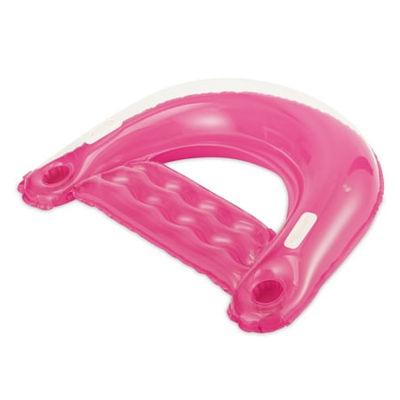 Play Day Inflatable Chill-Out Chair Pool Float, Pink - Walmart.com