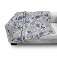 thumbnail image 3 of Floral Soft Flannel Fleece Throw Blanket, Abstract Dreamy Illustration of Flowers and Butterflies Swirling Design Branches, Cozy Plush for Indoor and Outdoor Use, 60" x 80", Multicolor, by Ambesonne, 3 of 6