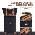 thumbnail image 5 of Travelhouse 6 Piece Hardshell Luggage Set Lightweight Suitcase with TSA Lock and Spinner Wheels and Duffle Bag, Black, 5 of 12