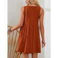 thumbnail image 6 of SHCKE Women's Summer Dresses Casual Solid Tank Dresses Sleeveless Beach Dress V Neck Sundresses, 6 of 6