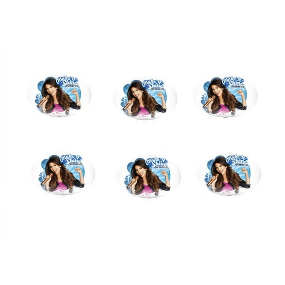 Make It Shine Victorious 12 - 2 inch Cupcake Edible Frosting Photos