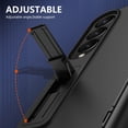 thumbnail image 3 of Allytech Slim Case for Samsung Galaxy Z Fold4, with HD Screen Protector & Adjustable Kickstand, [Hinge Protection] Anti-Fingerprint Shockproof Rugged Case for Samsung Galaxy Z Fold4 - Black, 3 of 7