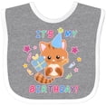 thumbnail image 3 of Inktastic Its My Birthday with Kitten Stars and Confetti Boys or Girls Baby Bib, 3 of 4