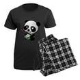 thumbnail image 5 of CafePress - Panda Rice Black Women's Dark Pajamas - Women's Short Sleeve Print T-Shirt and Pants Dark Cotton Pajama Set, 5 of 7
