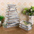 thumbnail image 4 of EIMELI  10pcs Rectangle Shaped Disposable Aluminum Foil Pan Take-out Food Containers with Aluminum Lids/Without Lid, 4 of 7