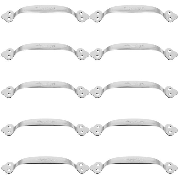 OUNONA 10Pack Durable Use Modern Sleek Kitchen Cabinet Door Handle Screen Door Pull Handles Outdoor 16.5*3*2.5in