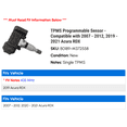 thumbnail image 2 of TPMS Programmable Sensor - Compatible with 2007 - 2012, 2019 - 2021 Acura RDX 2008 2009 2010 2011 2020, 2 of 2
