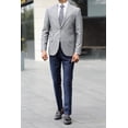 thumbnail image 5 of Men's Jacket, Slim Fit Wool Stylish Handmade Classic Design Grey Jacket, 5 of 5