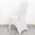 thumbnail image 5 of BalsaCircle White Fitted Spandex 3-Way Open Arch Stretchable Banquet Chair Cover Party Events Decorations Supplies, 5 of 8