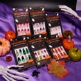 thumbnail image 5 of Goldfinger Limited Edition Halloween Instant Gel Nail 24 Set - Ghosted, Slime and Ghost, Black Green Glow in the Dark Press On Nails Spooky Designs, 5 of 11