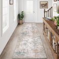 thumbnail image 1 of x Washable Area Rug for Living Room Bedroom Grey Neutral Carpet Low Pile Soft Thin Tapis Salon Abstract Modern Vacuumable Lightweight Large Throw Rug for Dining Room Kitchen, 1 of 9