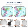 thumbnail image 6 of Disketp 2 Piece Dragonfly Floral Pattern Windshield Sunshades,Folding Windshield Sun Shade For Car Suv Trucks Sedan,Blocks Uv Rays Sun Visor Protector-Medium, 6 of 7
