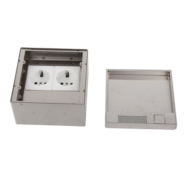 Regleta de enchufes doble estándar, caja de conexión, toma de corriente, receptáculo de CA