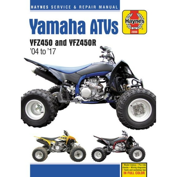 Pre-Owned Yamaha YFZ450 & YFZ450R ATVs (04-17) Haynes Repair Manual ^