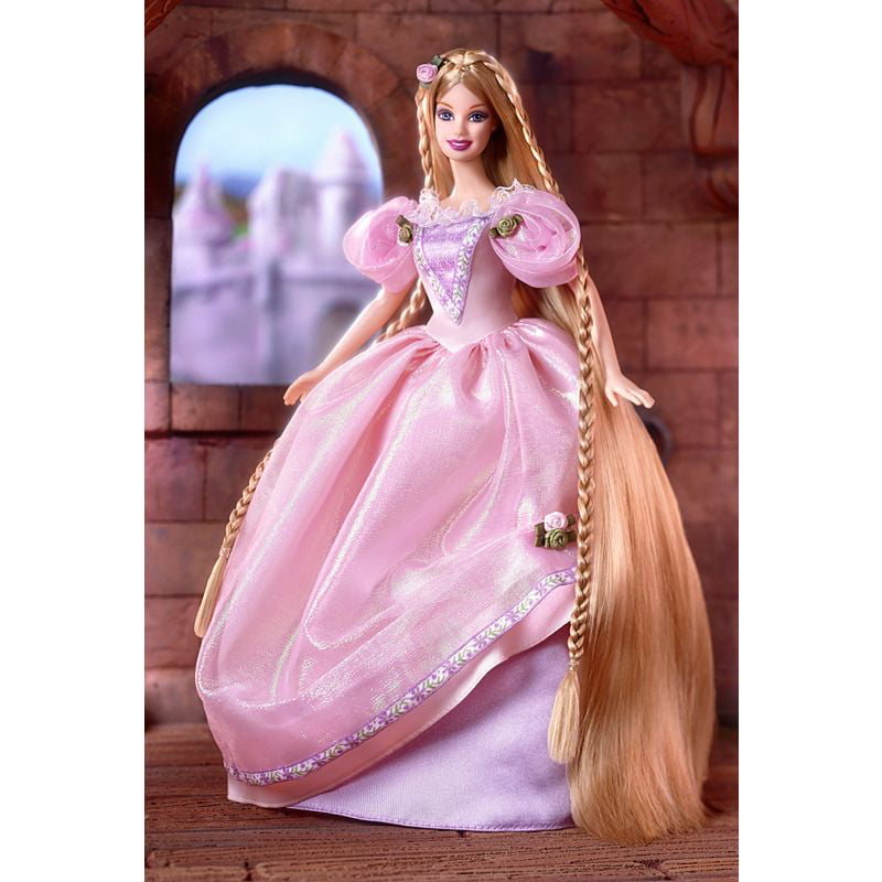 tjener Midlertidig klog Barbie as Rapunzel Collector Edition Doll 2001 Mattel 53973 - Walmart.com