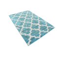thumbnail image 2 of Unique Loom Trellis Collection Vintage Geometric Transitional Indoor and Outdoor Flatweave Area Rug, 4 x 6 Feet, Turquoise/Beige, 2 of 2