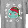 thumbnail image 3 of Pokémon - Bulbasaur Snowflakes - Women's Short Sleeve Graphic T-Shirt, 3 of 5