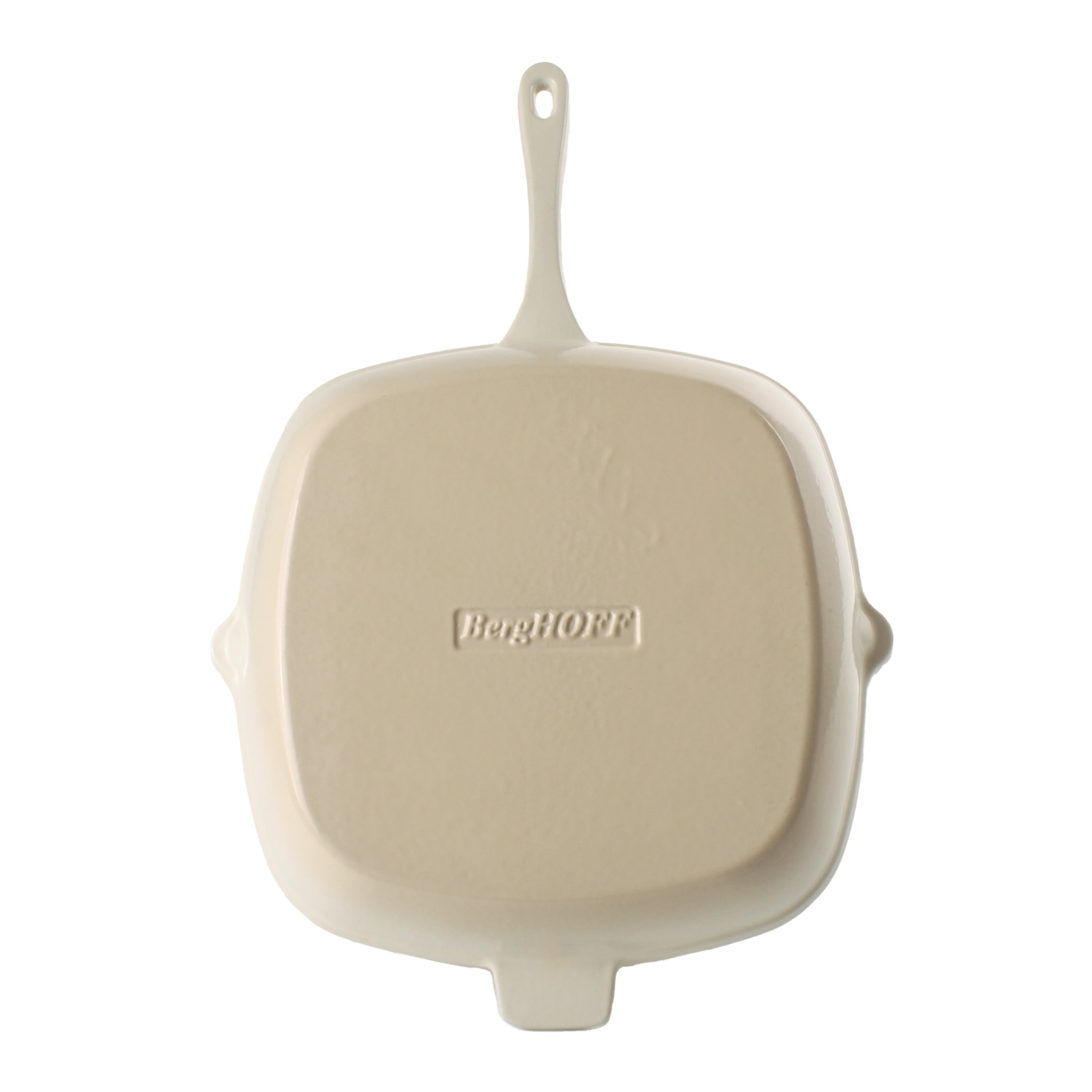 BergHOFF Neo Cast Iron Square Grill Pan 11", Meringue