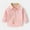 Pink, variant on Boys School Uniform Polos,Long Sleeve Stand Collar Solid Autumn Tops Pink 3-4Years