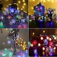thumbnail image 3 of Luces de copo de nieve de colores, 50 luces LED de 16,08 pies, luces navideñas de copos de nieve con control remoto, 8 modos, 3 of 5