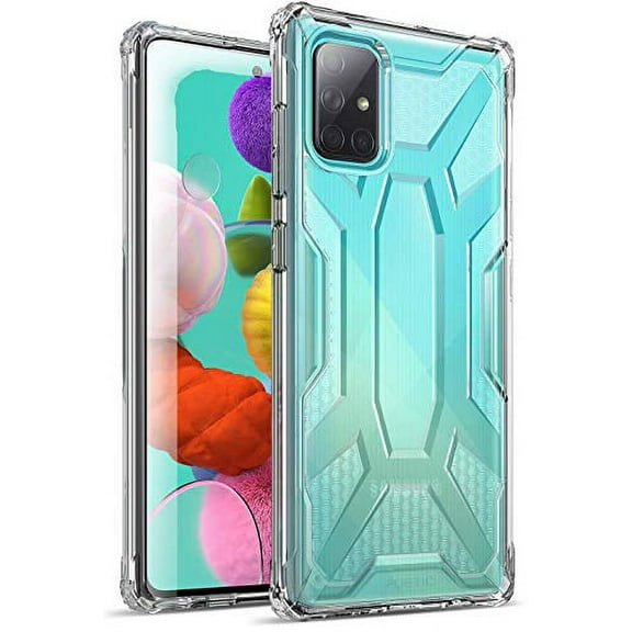 Poetic Affinity Series for Samsung Galaxy A51 Case,[NOT FIT Galaxy A51 5G Version] Rugged Lightweight Military Grade Hybrid Protective Bumper Cover, Clear