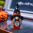 thumbnail image 4 of Peacheart Halloween Gnome Ornaments, Plush Pumpkin Skull Witch Hat Gnome Tree Hanging Decoration for Indoor Outdoor Halloween Party Supplies Home Decor, 4 of 8