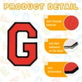 thumbnail image 3 of Iron on Letter  4.4"/3.1" Alphabet G Patches for Repairing Clothing DIY (Red, Pack of 5), 3 of 6