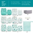 thumbnail image 2 of Simple Being Reusable Waterproof Eco-Friendly Microfibre Pocket Cloth Baby Diaper, Multi-color, 6 Pack, 2 of 8