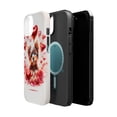 thumbnail image 2 of DistinctInk Tough Case for Apple iPhone 13 MINI (5.4" Screen), Compatible with MagSafe Charging - Valentine's Day Yorkshire Terrier Puppy, 2 of 6