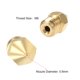 thumbnail image 3 of Cabezal de boquilla de impresora 3D Uxcell M6x0.03'' reemplazo de hilo de latón 10 piezas, 3 of 4