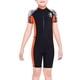 thumbnail image 1 of Niños trajes de buceo traje de buceo secado rápido espalda cremallera crujido transpirable deportes Pieles de buceo para buceo Snorkeling Surfing Natación Negro XL XL Eigraketly OD003670-08, 1 of 7