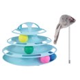 thumbnail image 2 of Juguete de pista para gatitos: cuatro niveles de juego interactivo, pista circular con bola en movimiento, 2 of 7