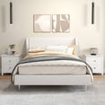 thumbnail image 2 of Barara King Nightstand, Modern Night Stand,Modern Nightstand with 2 Drawers for Small Spaces-White, 2 of 10
