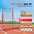 thumbnail image 3 of KFFKFF L Screen for Batting Practice, 7x7 ft Safety Net for Baseball & Softball, Portable Protector Screen with Carrying Case & Ground Anchors, Pitchers Protective Pitching Net, 3 of 9