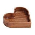 thumbnail image 2 of Wooden Serving Platters Tray Unique Heart Shaped Tray Versatile Farmhouse Decor, 2 of 9