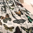 thumbnail image 3 of Butterfly Species Chart Blanket,Comfortable Soft Flannel Throw Blanket,All Season,Warm Lightweight Blankets for Sofa Bed Couch Living Room Chair,30"x40", 3 of 4