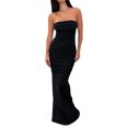 thumbnail image 4 of Yunliwuli Women Off-shoulder Sleeveless Dress Summer Elegant Strapless Bodycon Cocktail Party Dress Beach Streetwear, 4 of 10