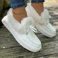 thumbnail image 6 of YLYL Womens Winter Flat Boots Warm Durable Fur Lined Fuzzy Thick Plush Casual Loafers Ankle Snow Boots, 6 of 6