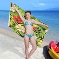 thumbnail image 6 of Dreamtimes Microfiber Beach Towel,Palm Flowers Super Absorbent Sport Towel with Pouch,Quick Dry Pool Towels Pool Blanket for Swimming,Picnic,Yoga Gym 30x60in, 6 of 7