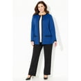 thumbnail image 3 of Catherines Women's Plus Size Ponte Jewel Neck Blazer, 3 of 3